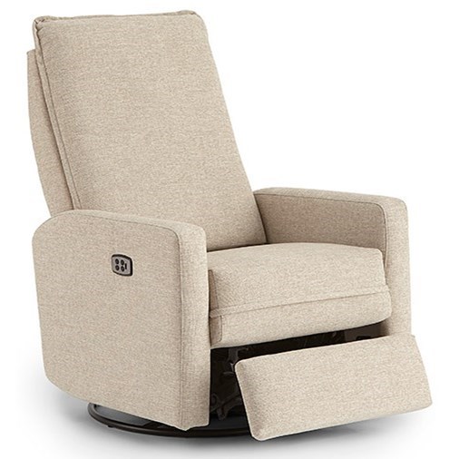 Best Home Furnishings Calli Small Scale Power Swivel Glide Recliner